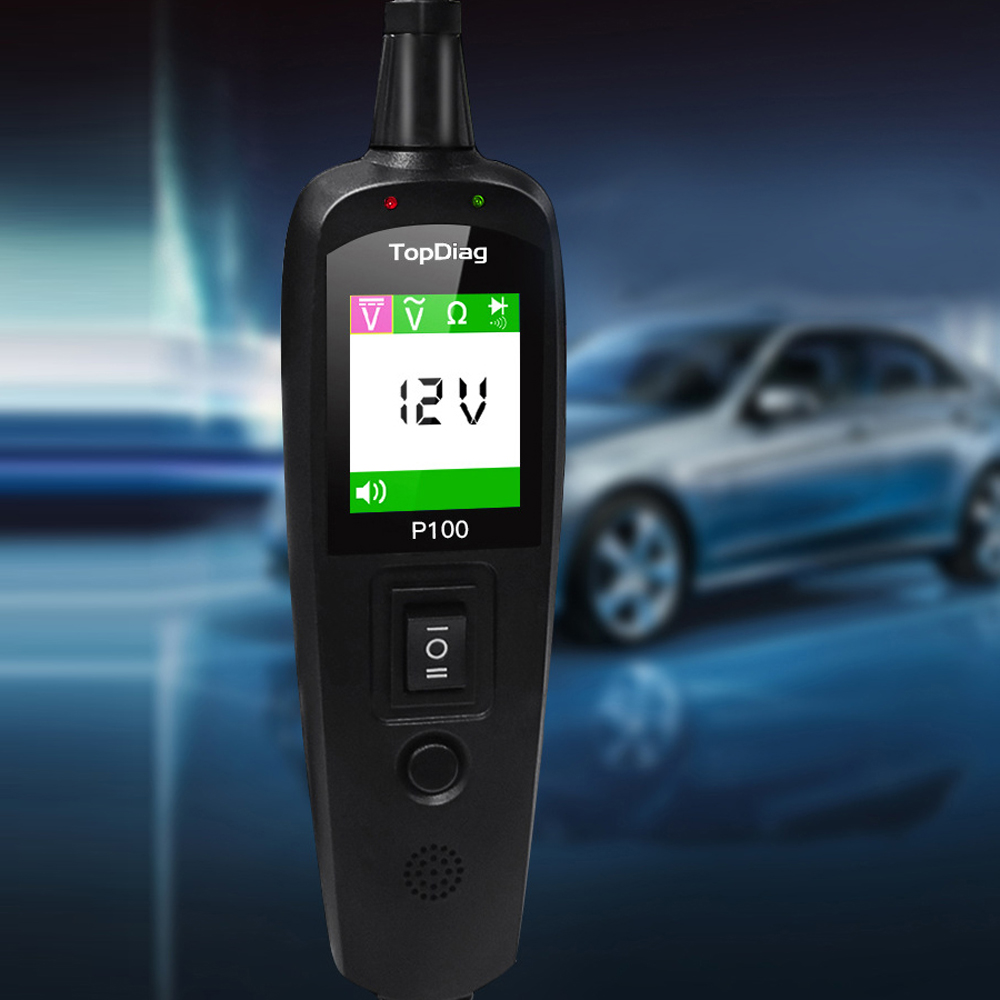 JDiag P100 Kit de sonda de circuito de energía automotriz probador de circuito Detector de voltaje de coche sistema eléctrico 12V 24V herramienta de diagnóstico de coche