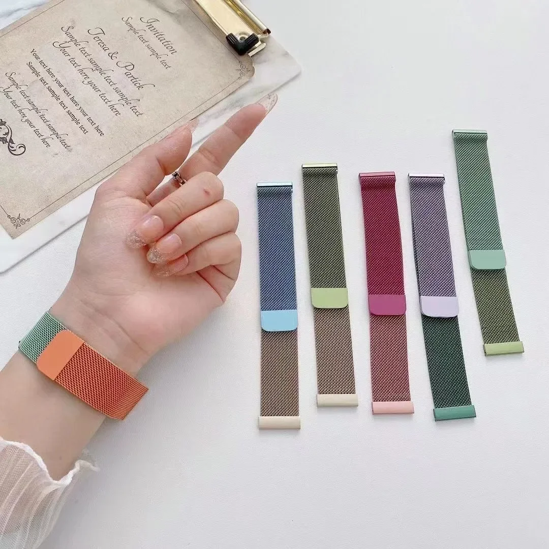 Milanese Loop Strap for Samsung Galaxy Watch 7 6 5 4 44mm 40mm Magnetic Metal Band 22mm 20mm Bracelet Galaxy Watch 4/6 Classic