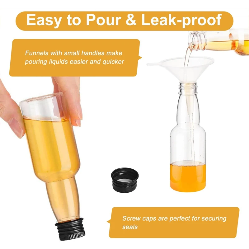 10 Uds 30ML-150ML Mini botella de licor de plástico portátil botellas de jugo contenedor de bebidas reutilizable para favores bodas fiestas favores