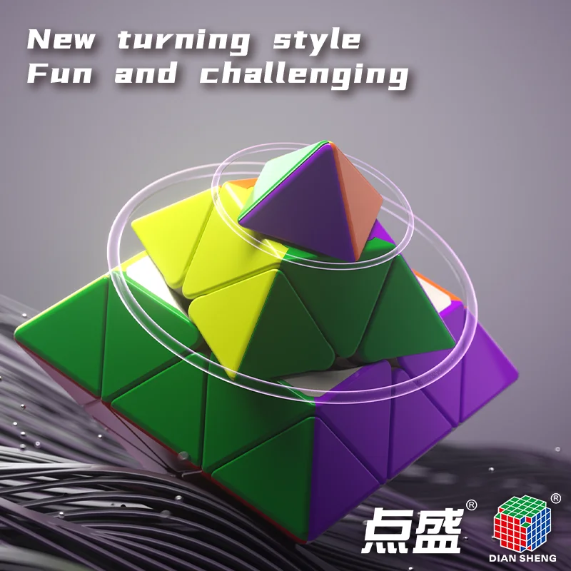 [JudyCube] Diansheng CTO 3X3 Магнитный магический куб DIANSHENG 3X3 Октогранник для поворота угла Cubo Magico