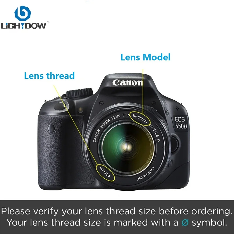 Lightdow 普通の CPL レンズフィルター湖の写真撮影 49 ミリメートル 52 55 58 62 67 ミリメートル 72 ミリメートル 77 ミリメートル 82 ミリメートルキヤノンニコンソニーカメラレンズ