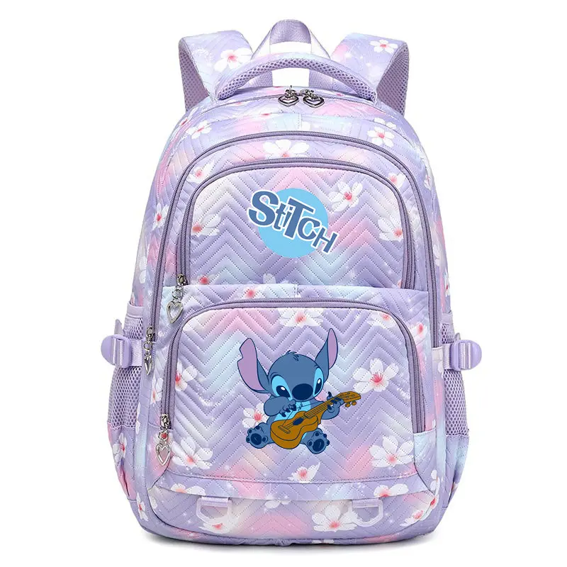 Lilo Stitch Bambini Ragazza Ragazzi Zaino Borsa da scuola per bambini Bambino Zaino per adolescenti Primario Kawaii Carino impermeabile