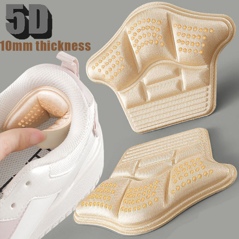 Autocollants pour talons, 4 pièces, protecteurs de talons, baskets, semelles intérieures rétractables, Anti-usure, coussinets de chaussures, taille réglable, Inserts de coussin pour talons hauts