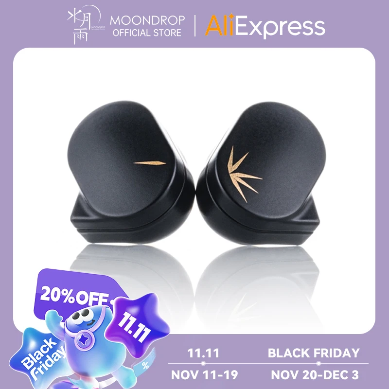 MOONDROP CHU II Controlador dinámico de alto rendimiento IEMs Cable intercambiable Auriculares intrauditivos