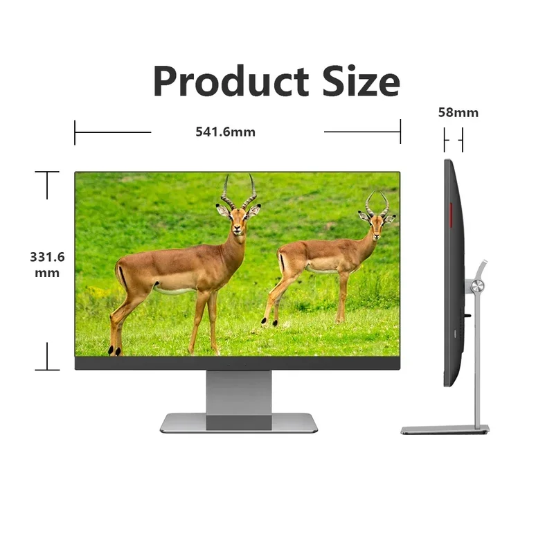 24" 27 " Core I3 I5 I7 Business Aio Cheap Laptop Monoblock Desktop Computer Barebone Touch Screen All In One Pc Gamer