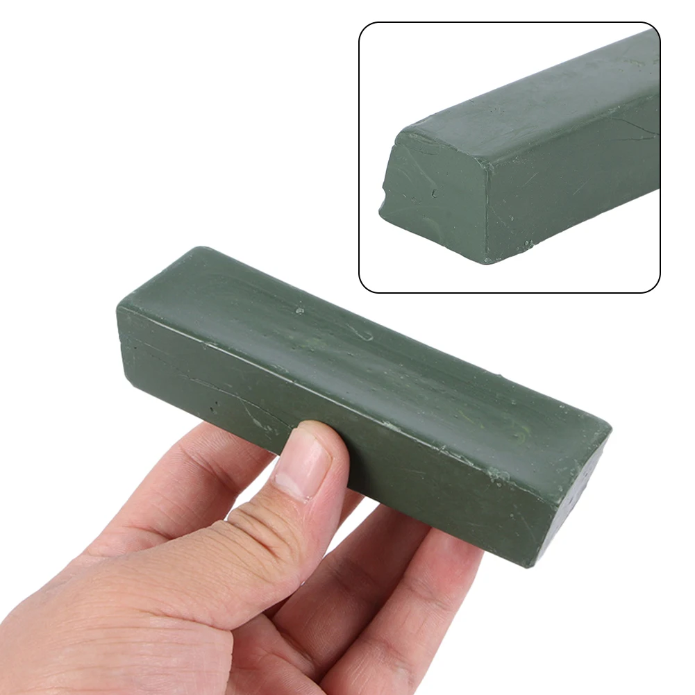Cera de pulido 112x34x25mm pasta de pulido verde abrasiva para instrumentos de precisión de metales de aluminio y cobre de acero inoxidable