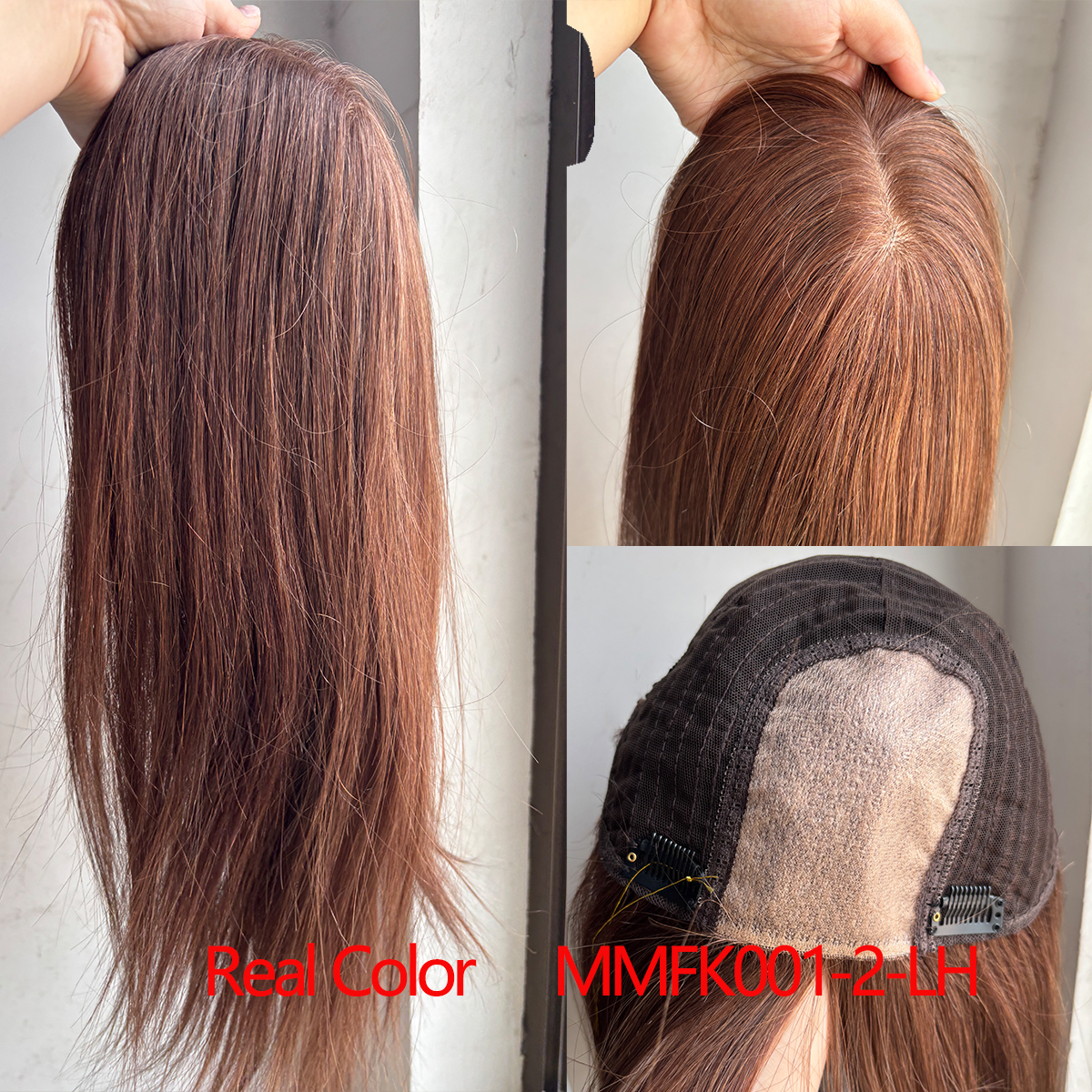 9x9 pouces grandes pièces de cheveux de Base brun foncé Toppers de cheveux humains 16 pouces Toppers pour les femmes avec plusieurs Clips antidérapants
