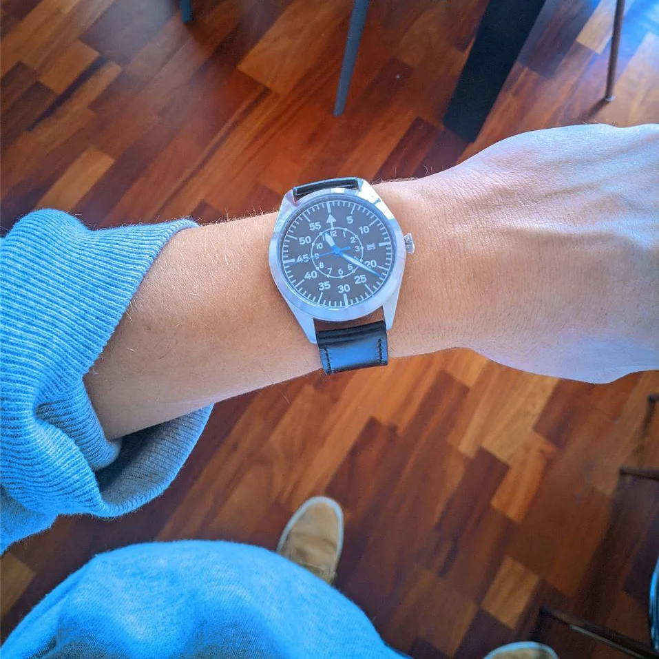 Flieger Pilot zegarek A typ B Aviator automatyczne pole Reloj Piloto Relogio mechaniczny zegarek na rękę Orologio Pilota Montre Pilote