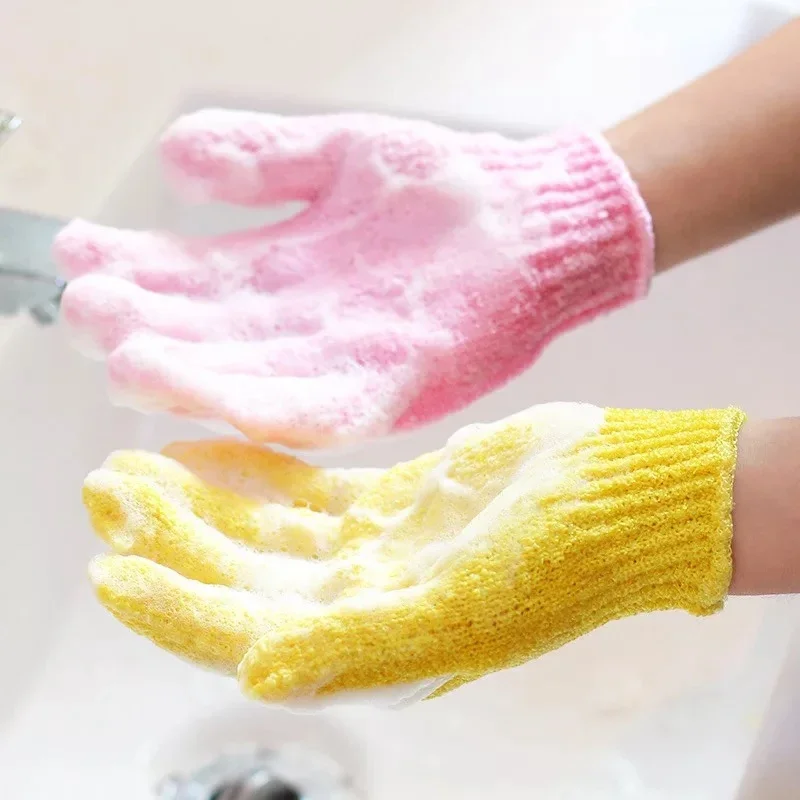 Bath Foam Glove Deep Cleaning Peeling Exfoliating Bast Wisp Massage Moisturizing Sponge Skin Care Washcloth Shower Accessories