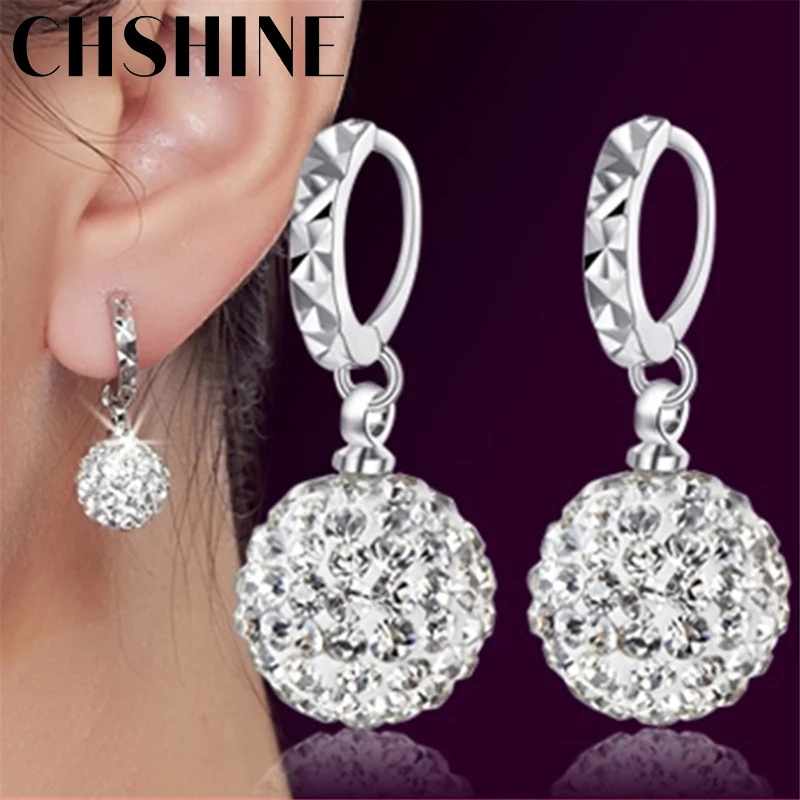 925 sterling silver New Jewelry Shambhala luxury zirconia female popular original brand of high-end vintage stud earrings