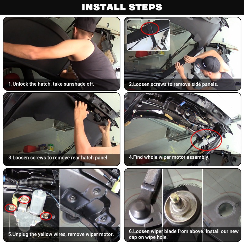 1 Set Aluminium Auto Achterruitenwisser Verwijderen Kit Plug Cap voor Honda Acura Toyota Mazda Nissan Kia Universele Auto Accessoires