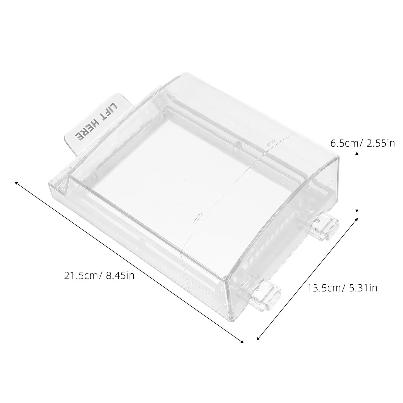 Manual Call Point Protector Emergency Stop Button Cover Push Switch Guard Plastic Material Easy Installation Indoor