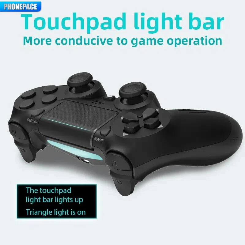 Controlador de juego Compatible con Bluetooth para PS4/Slim/Pro adecuado para PC controlador de vibración dual, adecuado para IOS/Android