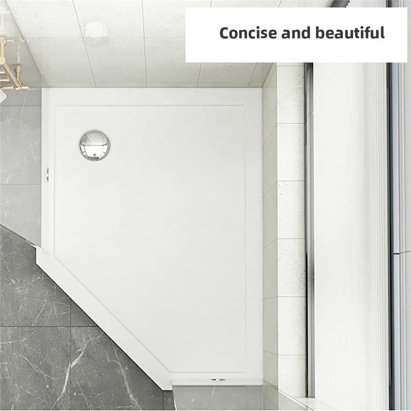 Low Profile Dusch ablauf verchromt abs Dusch wanne Siphon schlanker Abfluss 90mm 36 l/min Wasser durchfluss, Trap Side Drain