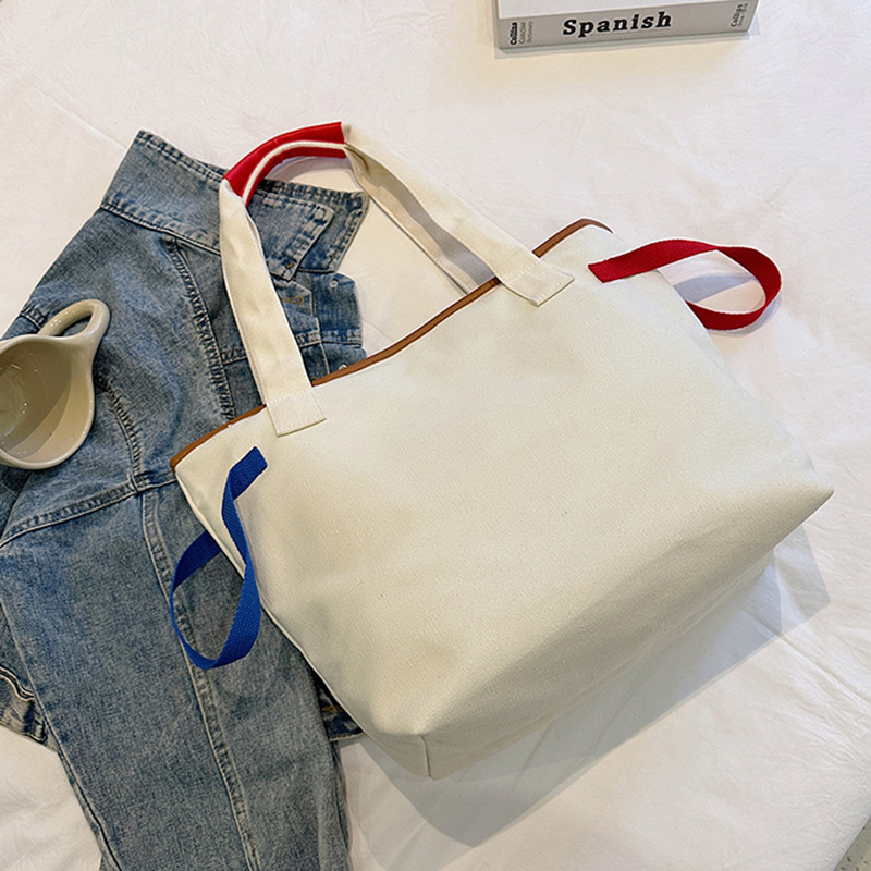 MINISO Disney Cartoon Snoopy Große Kapazität Canvas Tasche Student Handtasche Schultertasche Niedliche Print Einkaufstasche