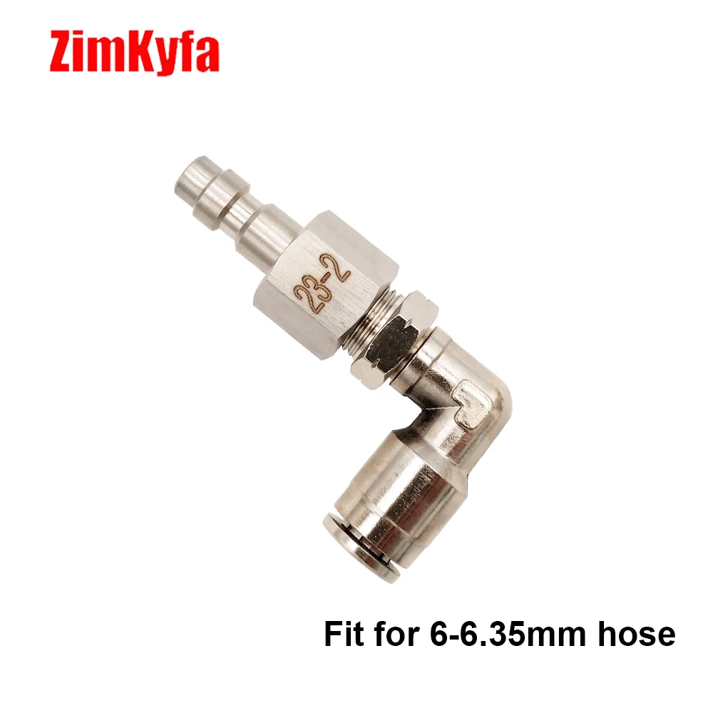 HPA (US Foster) 23-2 Male/2302 Female Quick Disconnect QD Push-In Fitting to 6MM-6.35MM or 4mm(5/32) OD Hose for Air Tool