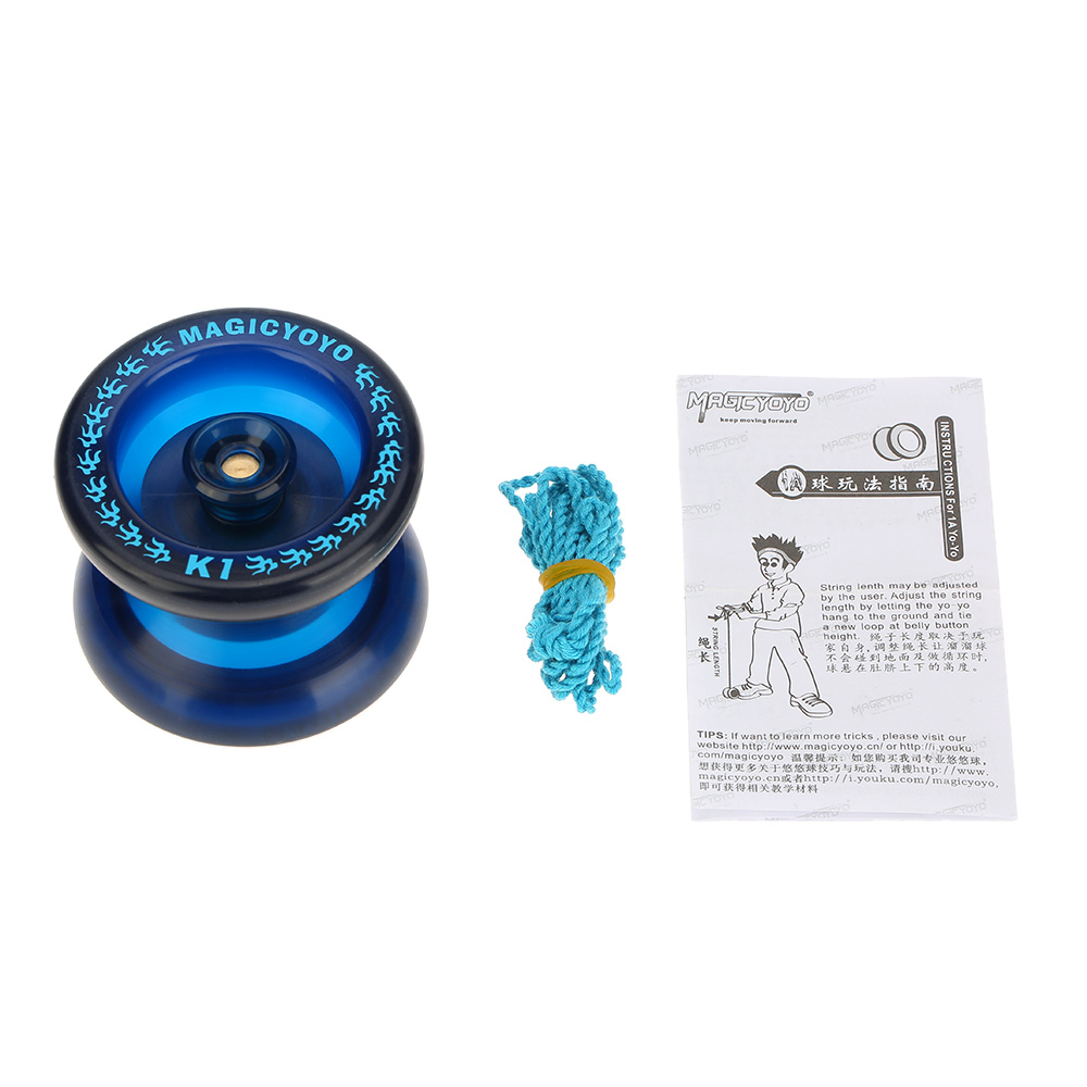 Professionele Magic Yoyo K1 Spin ABS Yoyo 8-bal KK-lager met draaiend touwtje voor kinderen