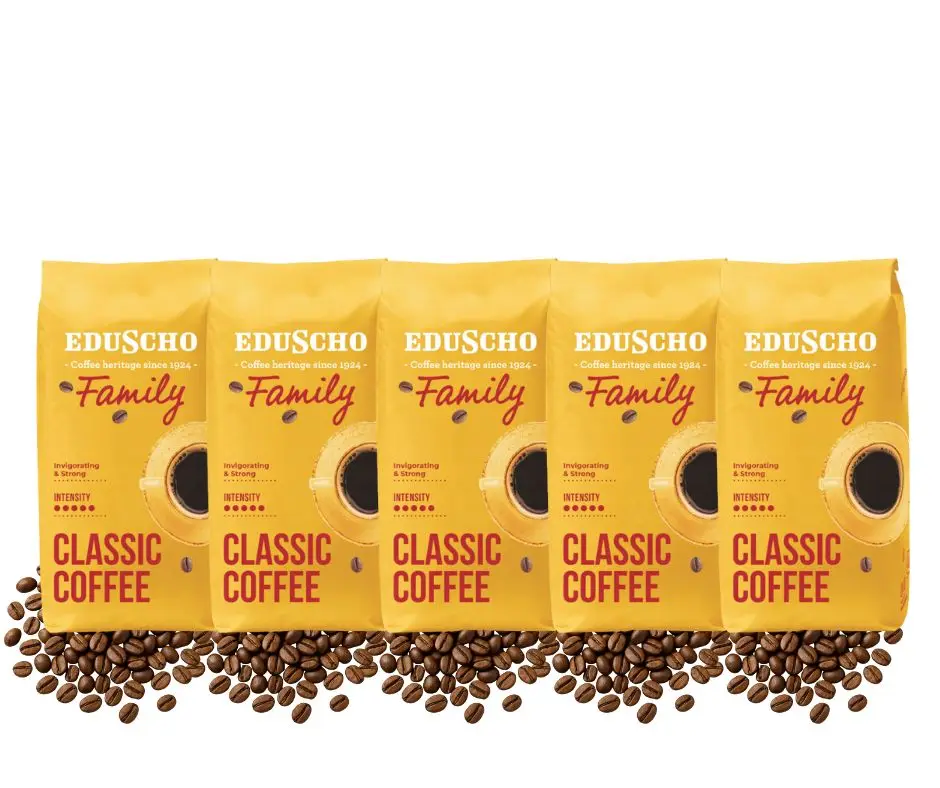 Kawa Ziarnista Tchibo Family zestaw 5x1kg