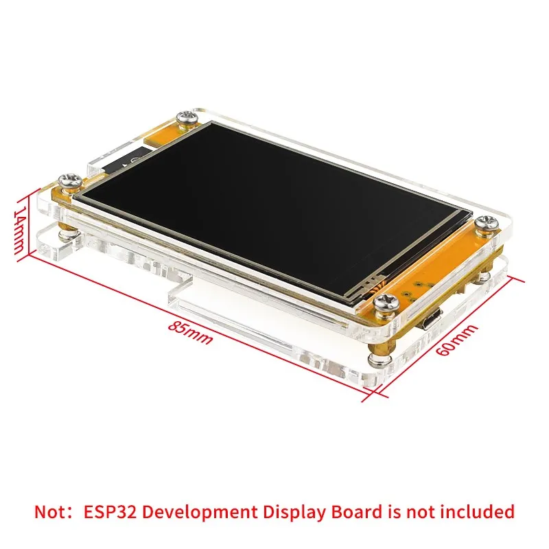 Акриловый чехол для 2,8-дюймового экрана ESP32, макетная плата, ЖК-дисплей TFT-модуль с сенсорным управлением для Arduino LVGL ESP32-2432S028