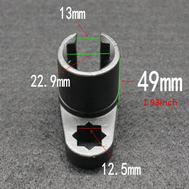 3/8 "22MM Lambda Offset เซนเซอร์ออกซิเจนประแจ O2 ชุดเครื่องมือชุดอะแดปเตอร์ประแจเครื่องยนต์