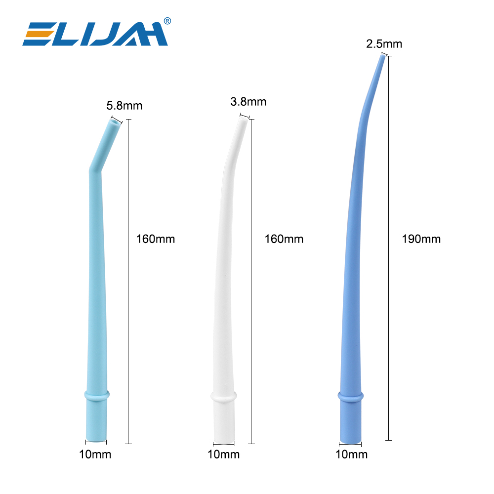 ELIJAH 25 Teile/beutel Einweg Dental Chirurgische Werkzeuge Aspirator Ellenbogen Saug Speichel Auswerfer Spitze Rohr Dental Werkzeuge
