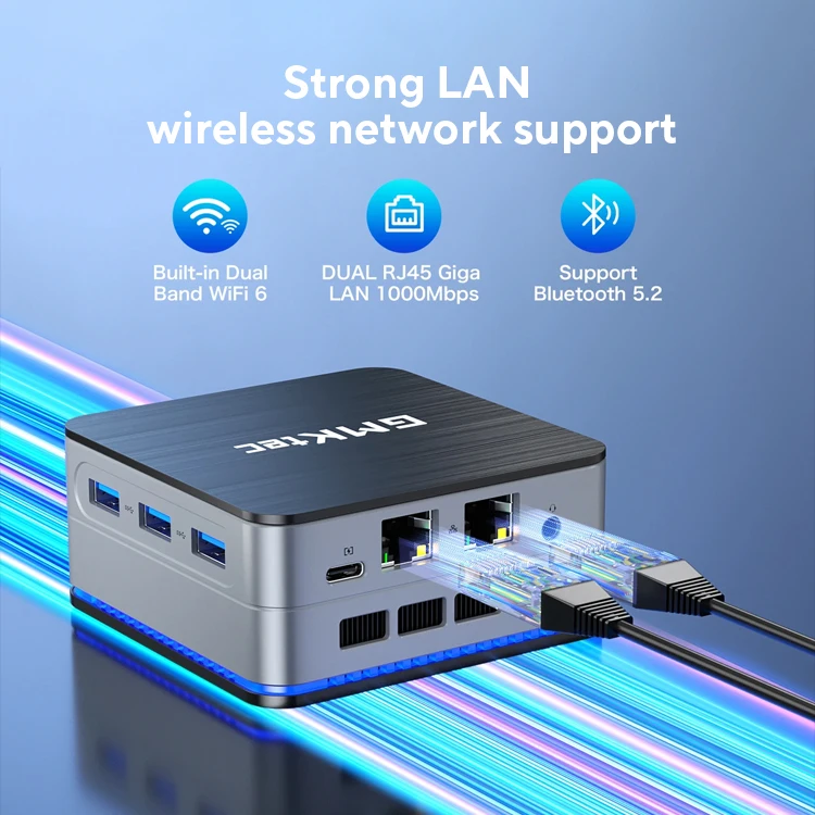GMKtec G2 Mini PC Windows 11 Pro Intel 12a generazione Alder Lake N100 Mini PC DDR5 12GB RAM 512GB ROM WiFi 6 BT5.2 Computer desktop
