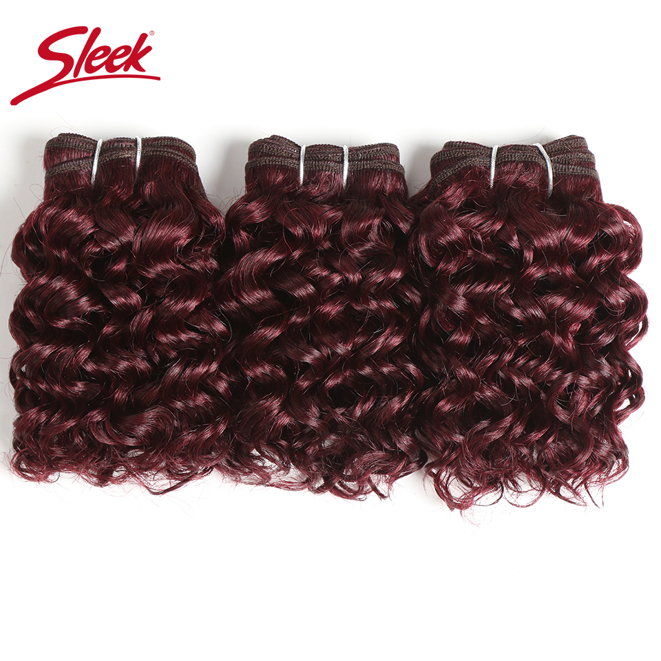 บราซิล Curly เส้นผมมนุษย์วาดคู่สีน้ำตาล2 #33 # สีแดง99J Burg 3กลุ่มผลิตภัณฑ์ Remy Hair Extension One lot