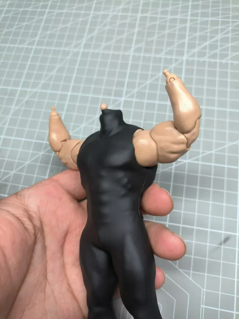 1/12 Scale Black Jumpsuit Model for 6'' Adam01 mufftoys