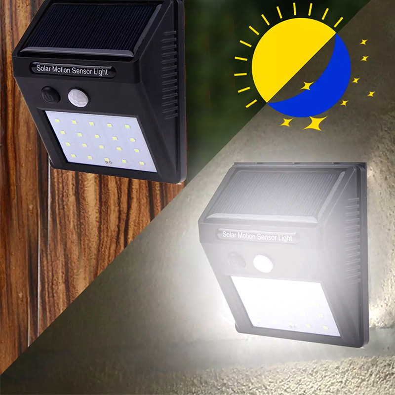 NEUE Multifunktionale Solarlampe Außendekoration Solarleuchte IP65 Wasserdichter Sonnenlichtbetriebener Scheinwerfer mit Bewegungssensor