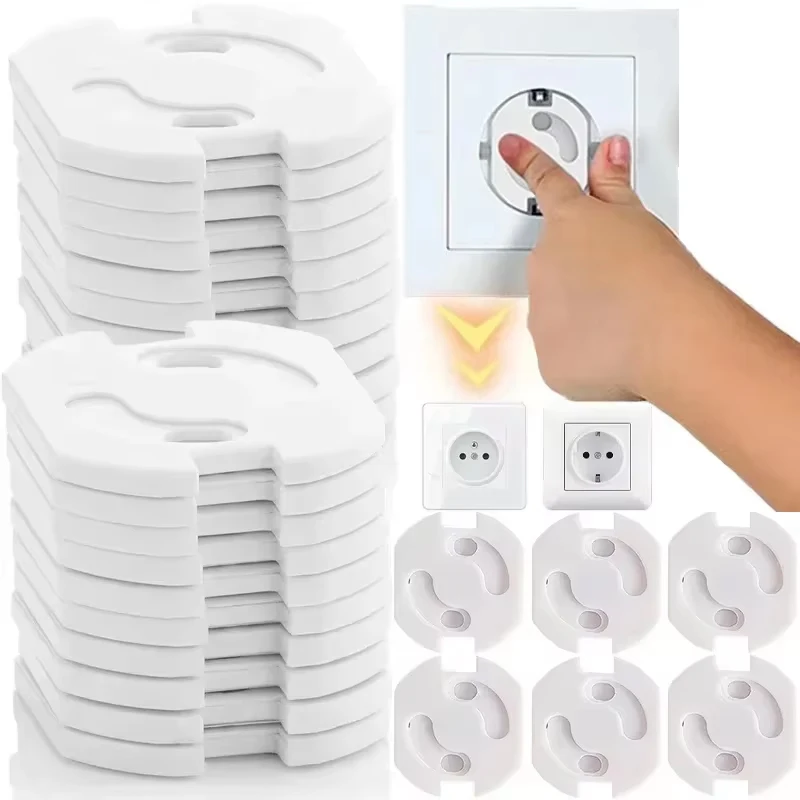 30/10pcs protetor de soquete de segurança para bebês fácil de instalar e remover dispositivo de segurança para soquetes padrão