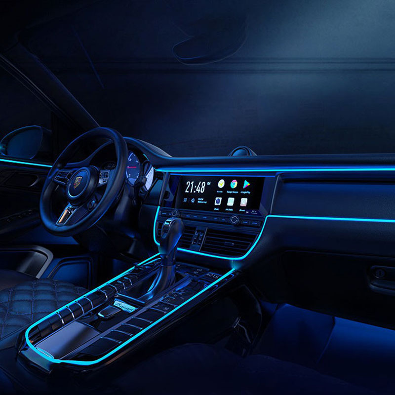 5mX Rock Side Glow 2mm 3mm Durchmesser Kunststoff PMMA Glasfaserkabel für Auto dekorative Beleuchtung