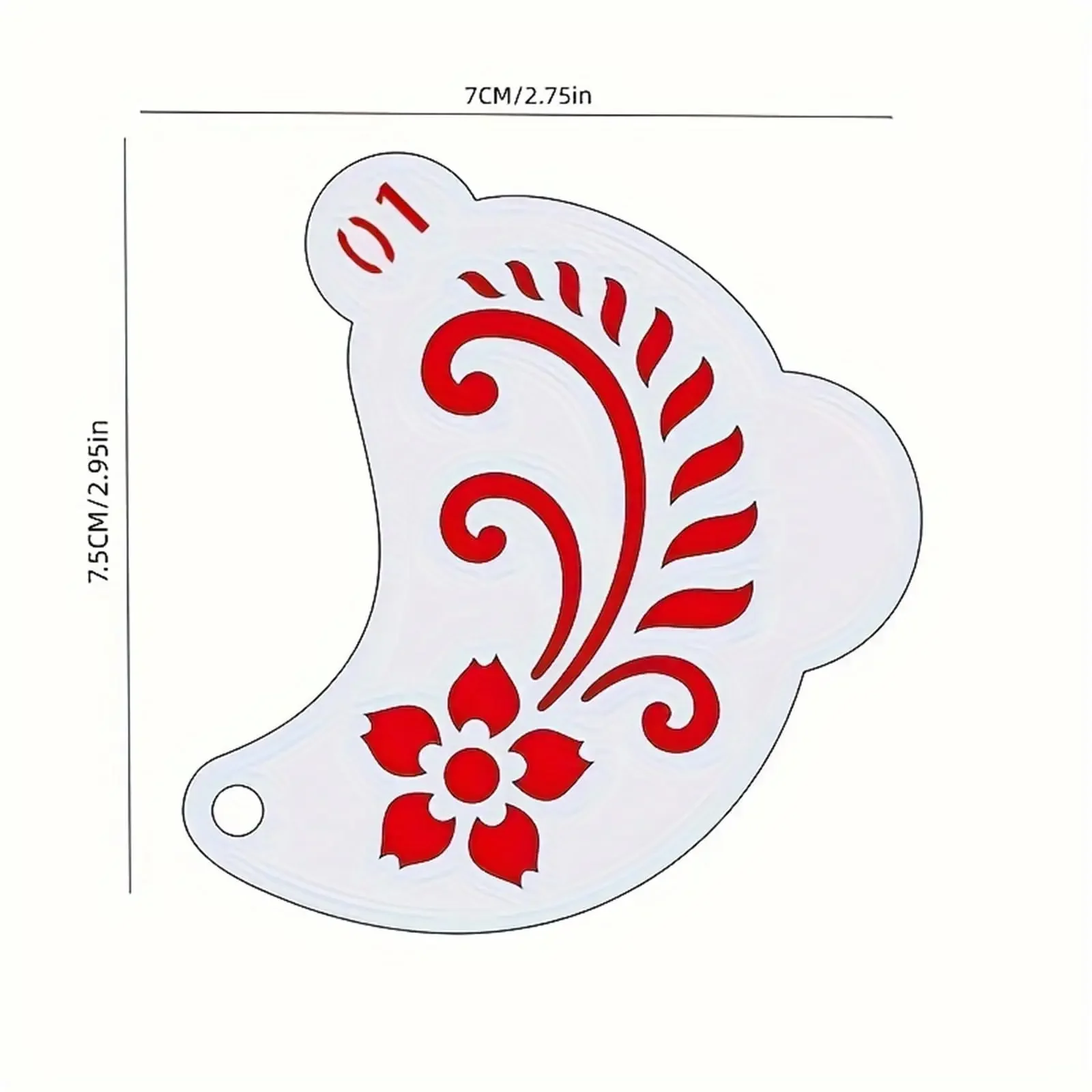 20Pcs Reusable Face Painting Stencils - Durable Pet Plastic, Washable & Reusable with Assorted Floral, Spiderweb, Heart Designs