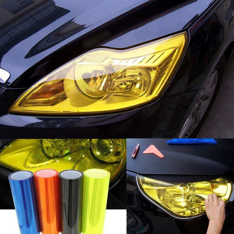 Película protectora para faros, pegatina de película de vinilo, película de luz trasera para faros de coche, tinte de hoja de vinilo, pegatina Universal Multicolor