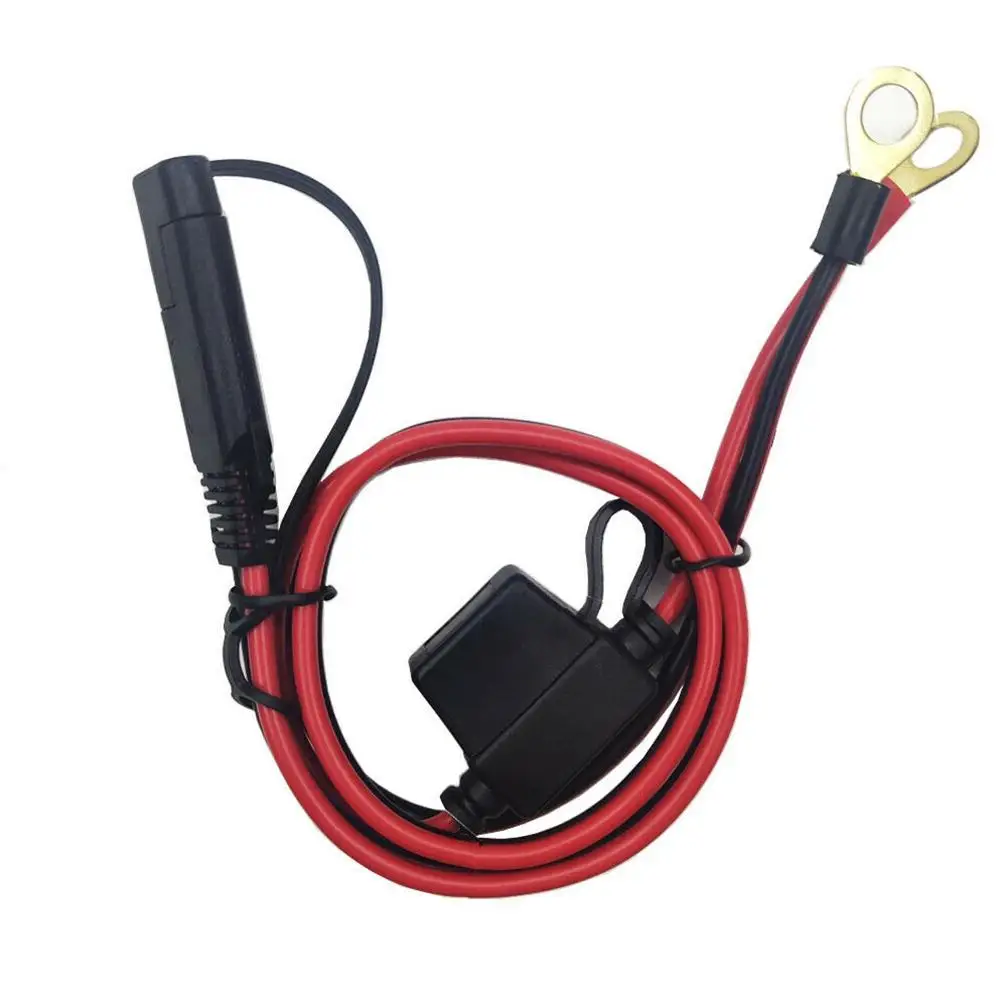 3X 12V Charger Cable For Motorcycle Battery Terminal To SAE Quick Extension Cord Cable Connector For Battery Charger/Maintainer