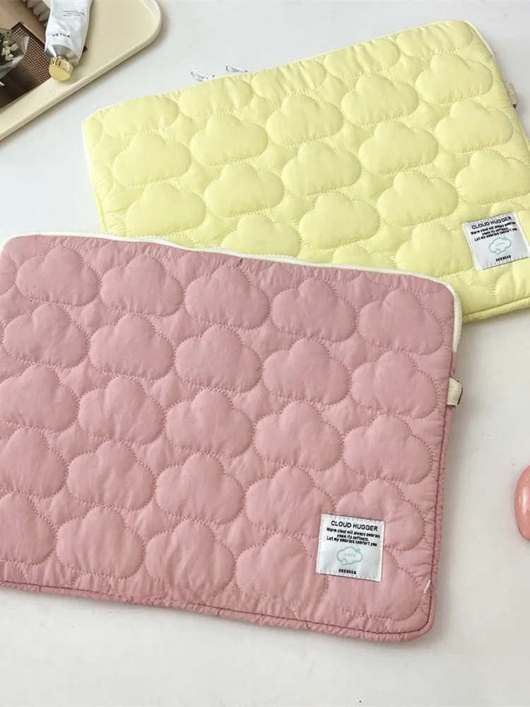Cute Little Rabbit Cloud Embroidery iPad Tablet Cuter Bag /3/5 Inch Notebook Storage Bag SOZAKKA Digital Accories