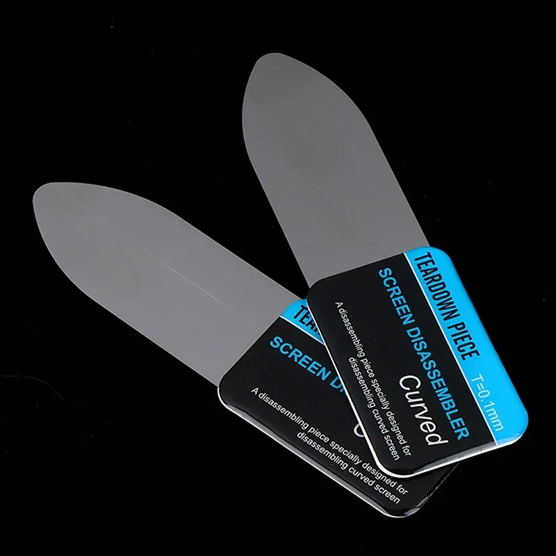 1 pezzo di schermo LCD curvo per telefono cellulare Spudger apertura strumenti per carte di leva telefono cellulare flessibile ultra sottile smontare metallo in acciaio