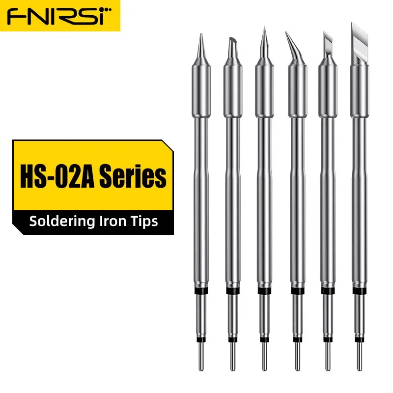 FNIRSI HS-02 Série Original Press-on Ponta para Estação de Ferro de Solda Acessórios Dicas Equipamento de Soldagem Cautin Sting HS02 Kits
