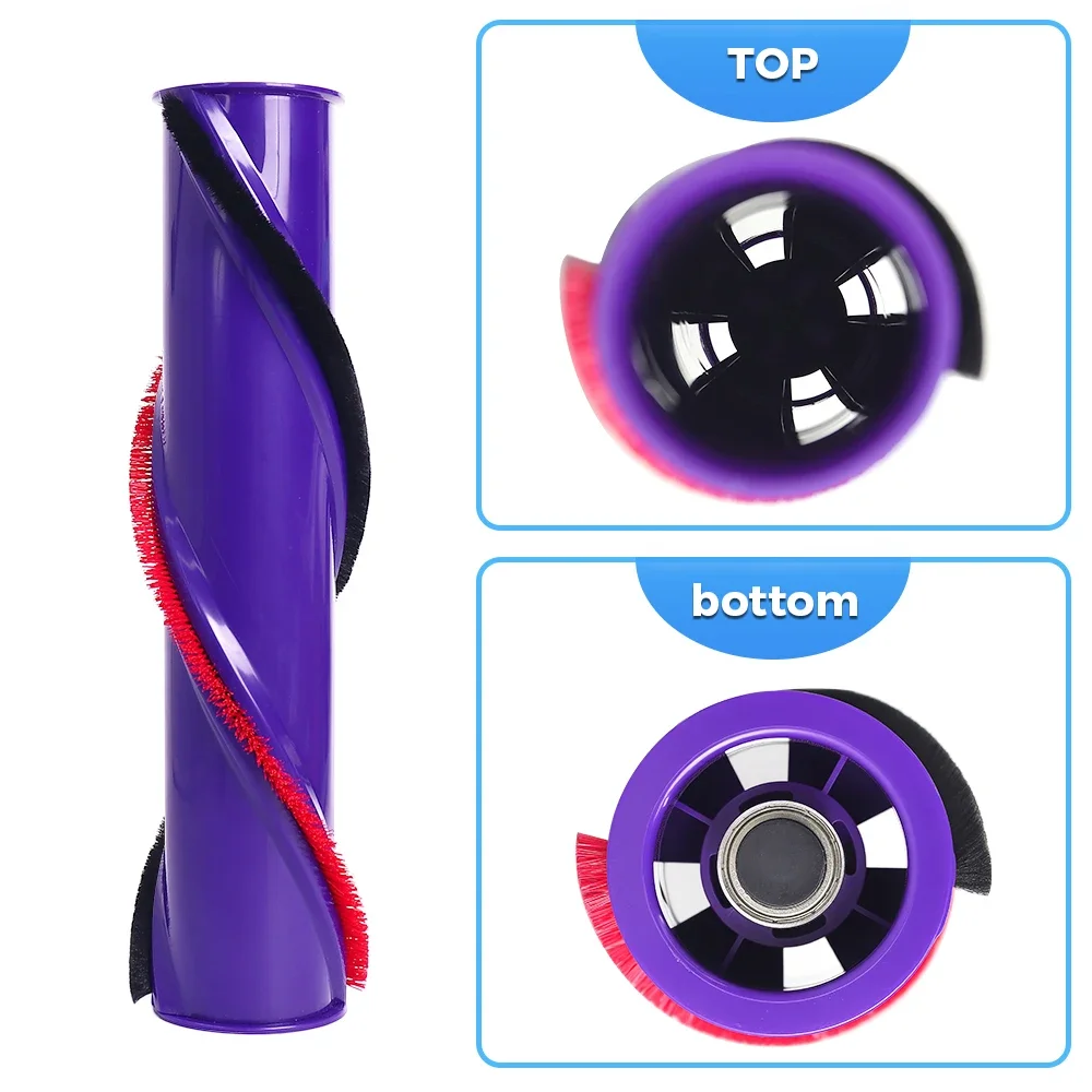 Accessori per spazzole a rullo morbido compatibili per Dyson V6 V8 V10 V11 Aspirapolvere Pezzo di ricambio Sostituzione barra Brushroll per tappeti