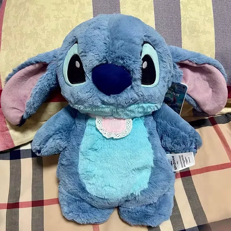 Stitch Angel Lotso botella caliente de mano de felpa, botellas de agua caliente Kawaii, bolsa de mano cálida portátil suave de invierno, juguetes de Anime, regalo de Navidad