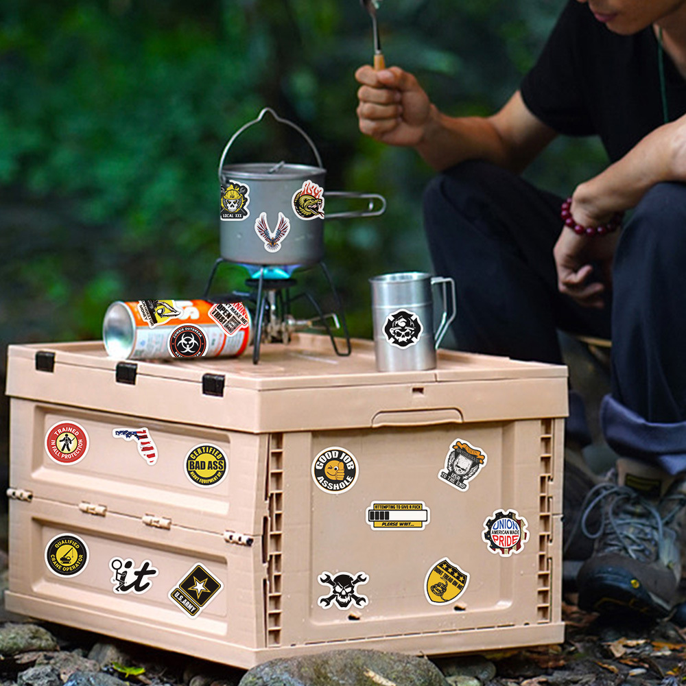 Hard Hat Brand Adesivos para Motocicleta, Cool Adesivos, Trabalhadores da construção Capacete, Ferramentas do carro, Laptop, Presente de bicicleta, Marca, 98PCs