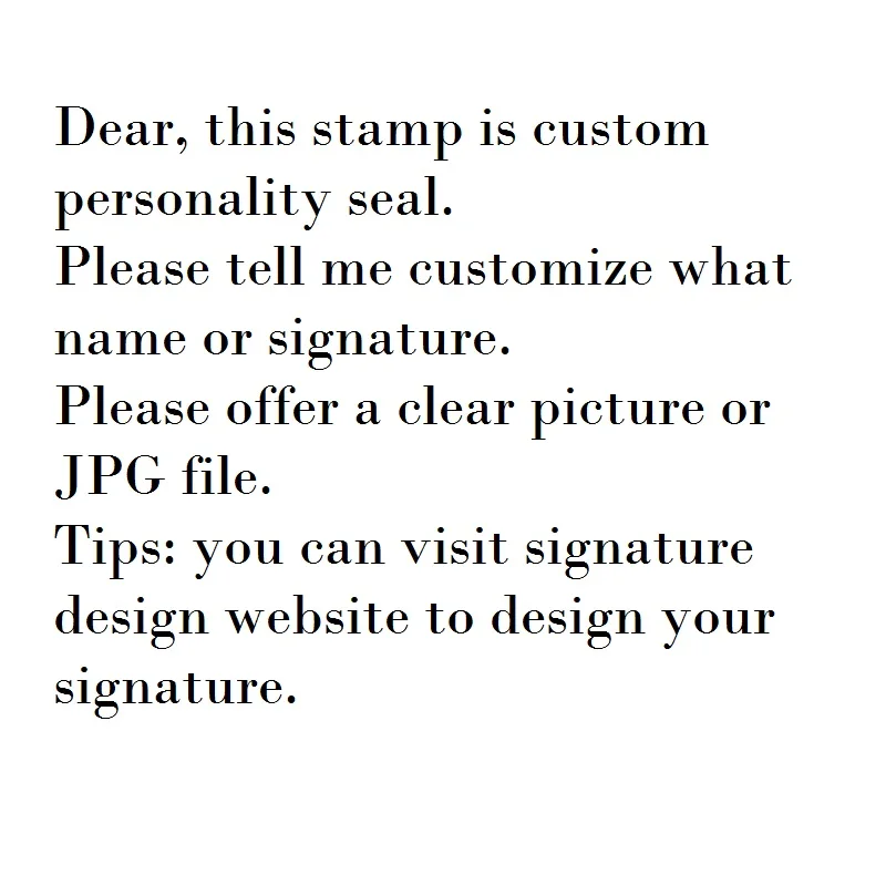 Personal Name Stamp Handwritten Signature Seal Engraving Customized Seal Private Seal Automatic Press Type Office Stamp
