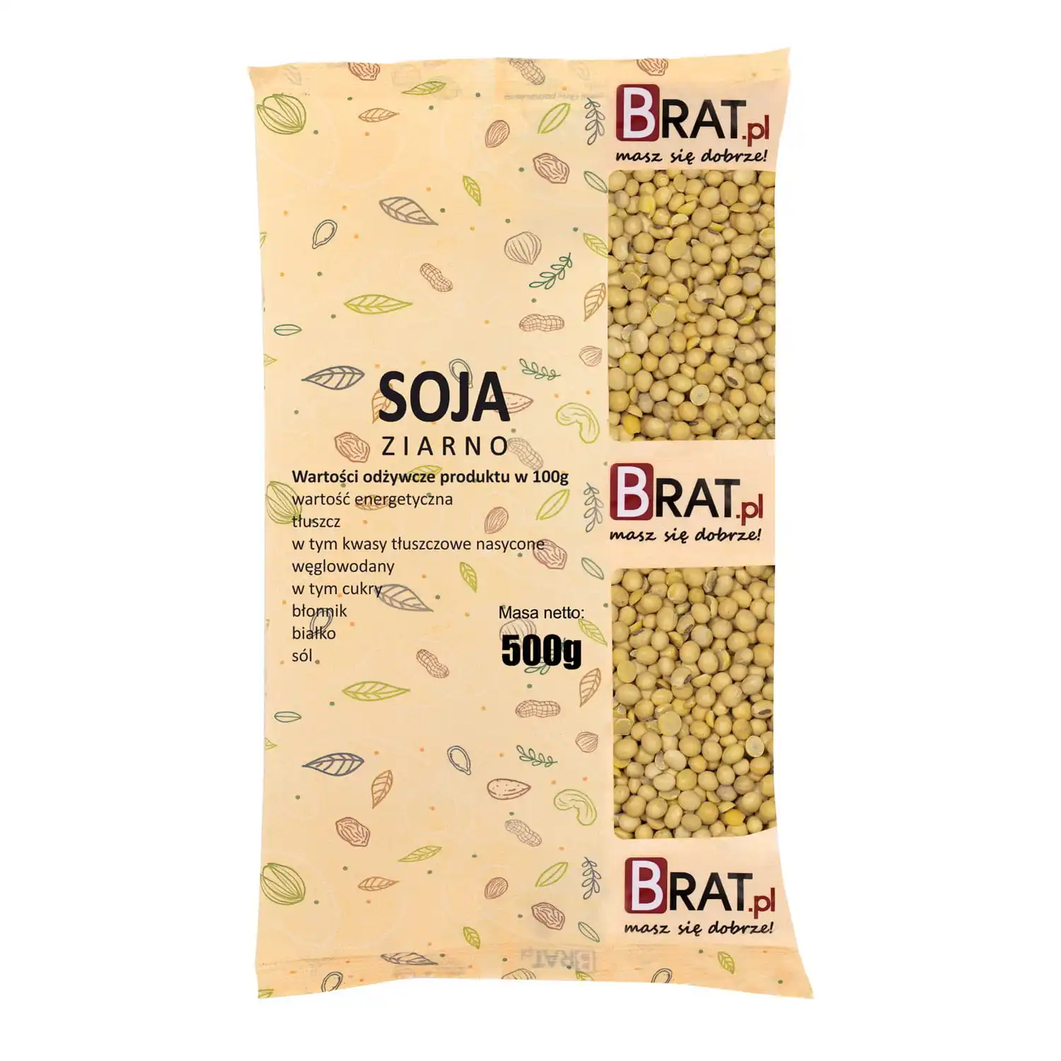 Soja ziarno 500g