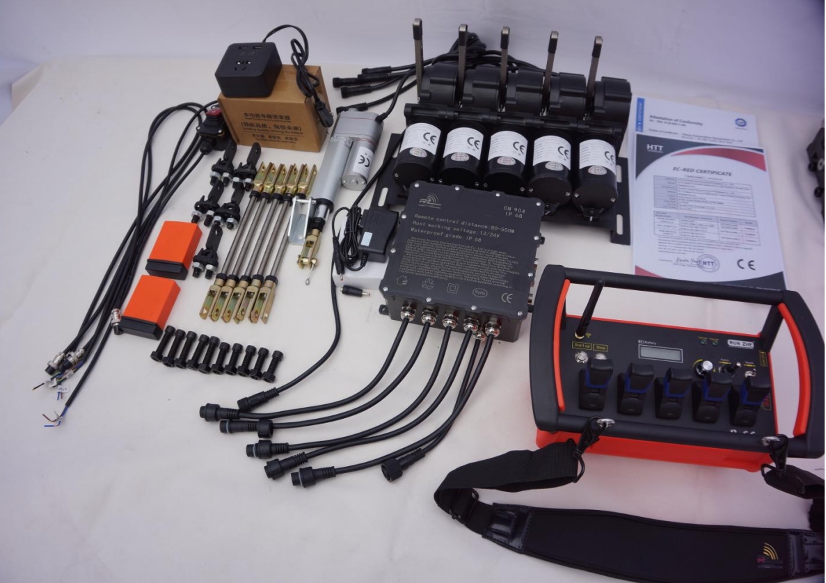 Caminhão guindaste de controle remoto sem fio, manipulador de guindaste, elevadores, escavadeira Skid Steer Loaders Kit, 5 Joystick