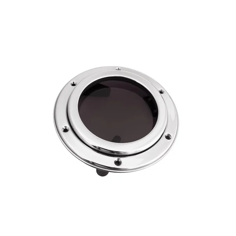 Janela de vigia de barco 5 "-7", aço inoxidável 316, acrílico, formato redondo, abertura, acessórios marinhos para barco, iates, navios, rv