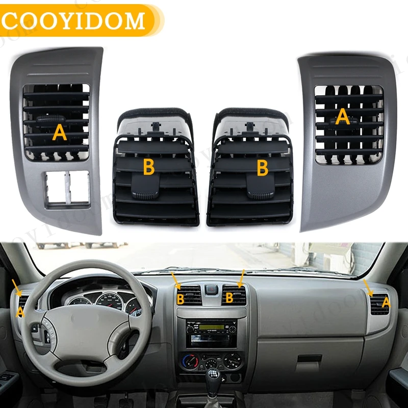 Salida de ventilación A/C, tablero de aire acondicionado para Great wall Wingle 3/5, Panel de marco de placa para Isuzu d-max MU-X Chevrolet