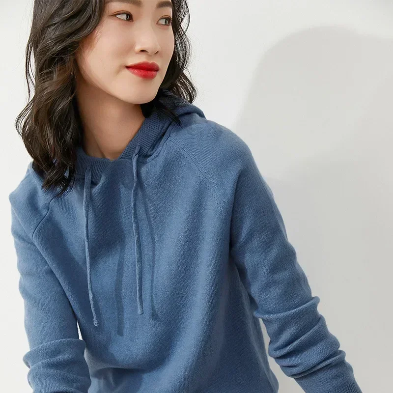 Damen Herbst und Winter neue lässige Hoodies tragen lose Kapuzen pullover mit Kapuze