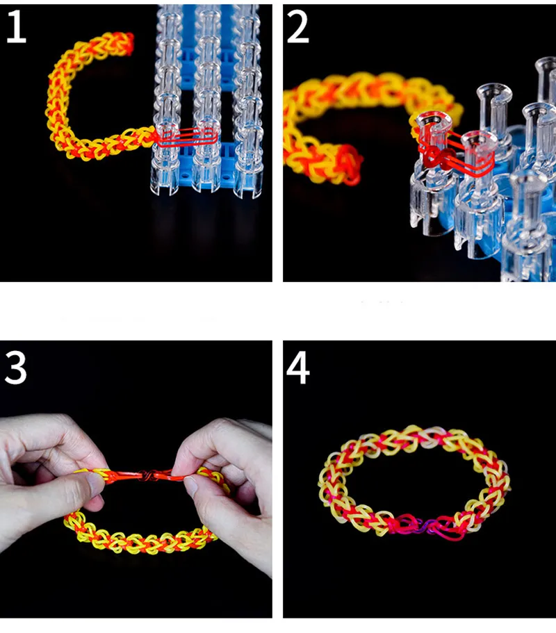 48/100/300/500/1000 PCS Loom ยางชุด S คลิปสําหรับ DIY Loom Bands สร้อยข้อมือ Charms อุปกรณ์เสริม