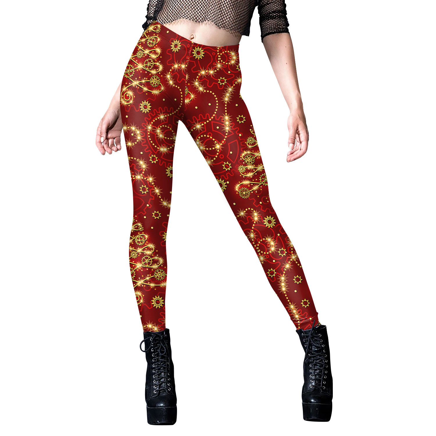 [Você é meu segredo] Leggings sexy de Natal para mulheres com estampa de floco de neve Calças de festa de férias femininas Calças justas elásticas engraçadas