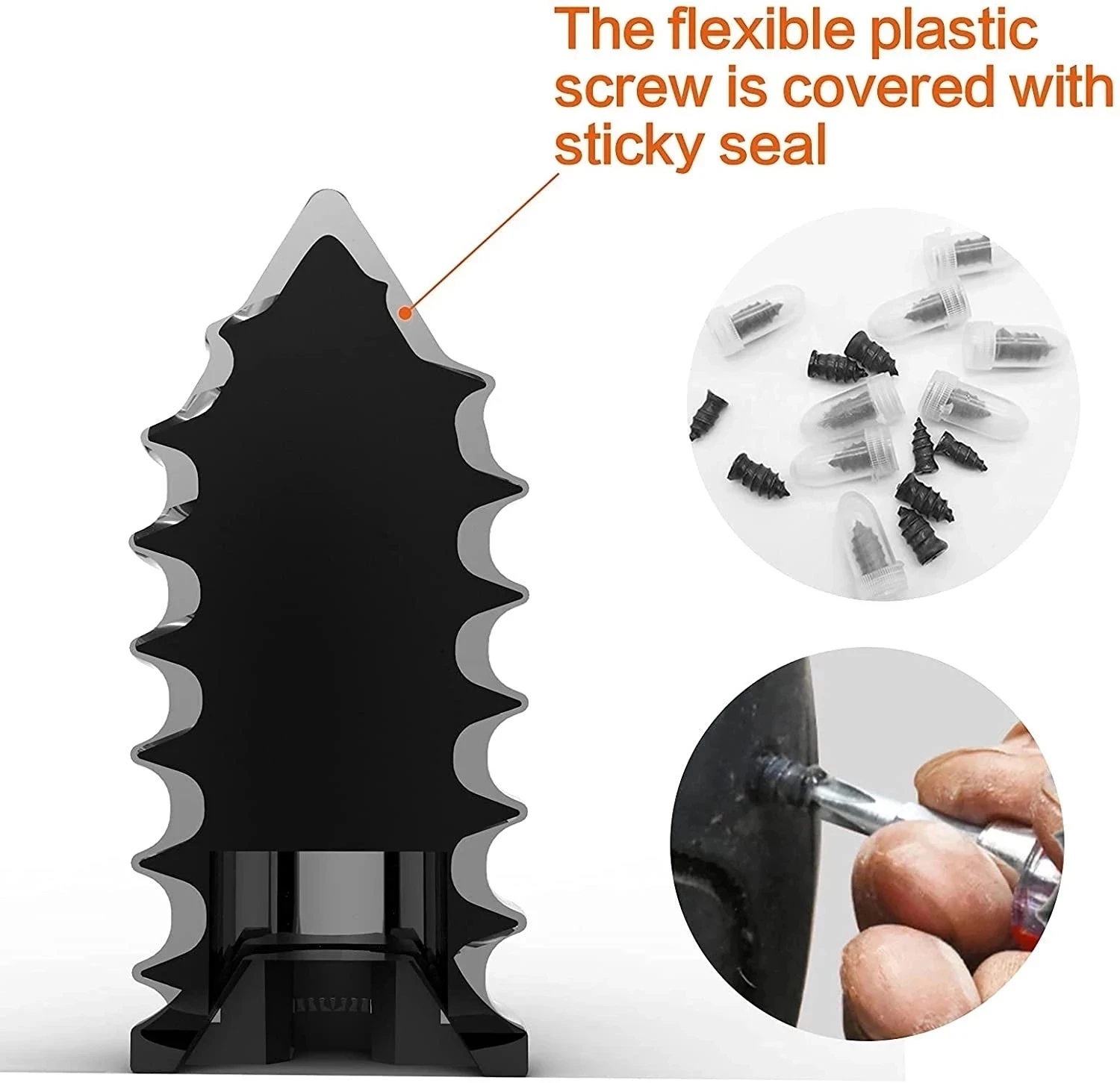 Conjunto de unhas de borracha para reparo de pneus de carro a vácuo, kit de ferramentas de reparo sem câmara de ar para motocicleta e caminhão