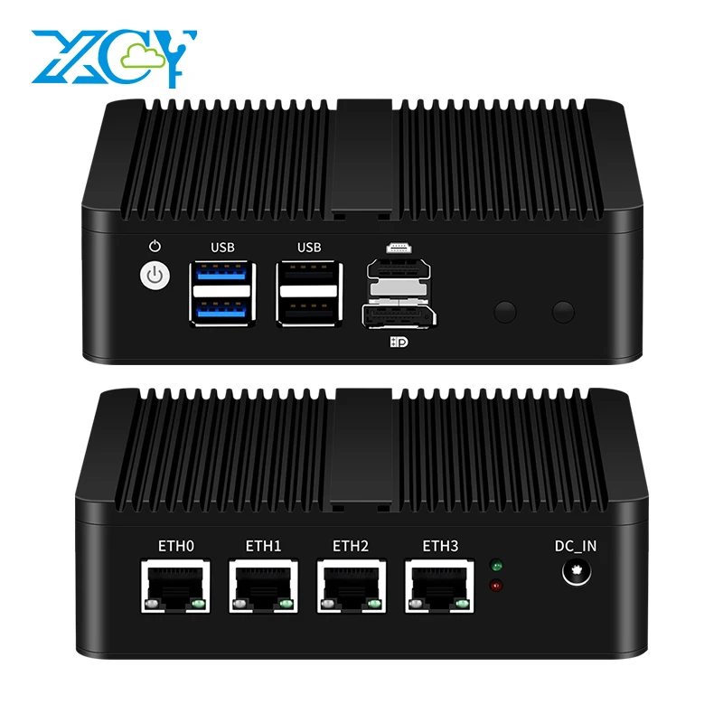Mini PC de Firewall Pfsense, N100, DDR5, M.2, NVMe, SSD, 4x, Intel, Ethenret, i225V, i226V, Windows, Linux, X86, Soft Router, Suporte 4G LTE, WiFi